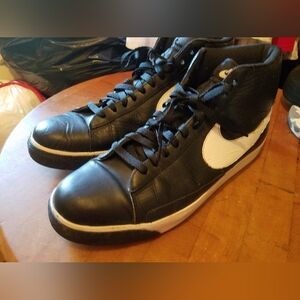 Men Nike Blazer Black Sail High-Top Sneakers Shoes Size 12